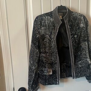 Chicos black and gray jacket